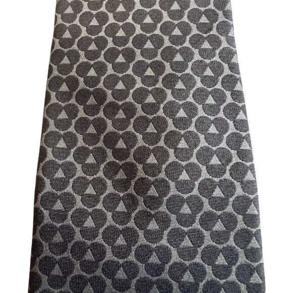 Marc Jacobs tie necktie gray circular design 100% silk - Picture 3 of 4